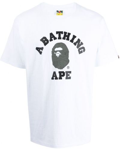 Camiseta con estampado A Bathing Ape® blanco