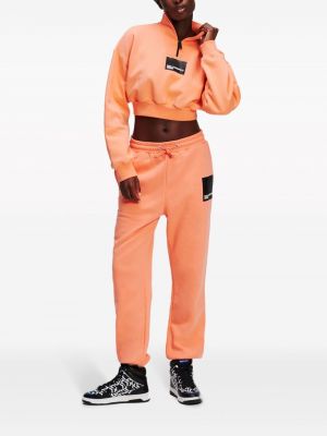 Sporthose aus baumwoll mit print Karl Lagerfeld Jeans orange