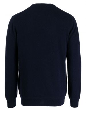 Sweter z kaszmiru z okrągłym dekoltem Man On The Boon. niebieski
