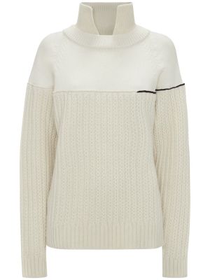 Sweter wełniany Victoria Beckham biały