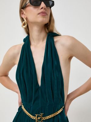 Dlouhé šaty Elisabetta Franchi zelené