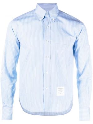 Camicia con applique Thom Browne blu