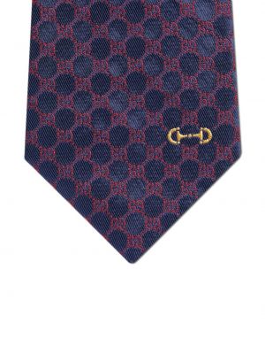 Jacquard seiden krawatte Gucci