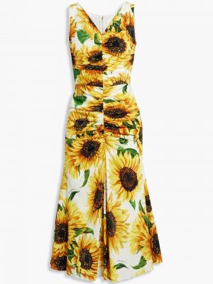 Midi ruha Dolce & Gabbana - sárga