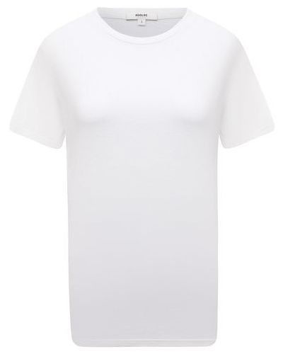 Хлопковая футболка Agolde, белая