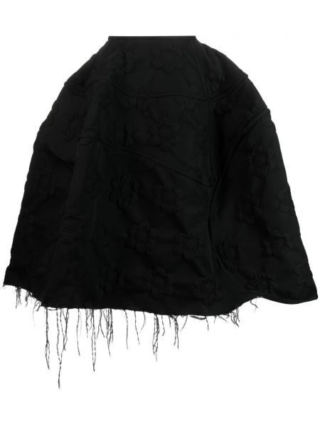 Φλοράλ φούστα mini Sportmax μαύρο