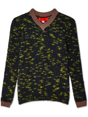 Džemper s v-izrezom Eckhaus Latta zelena