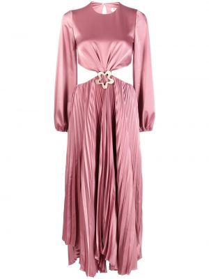 Večernja haljina s izrezom na leđima V:pm Atelier ružičasta