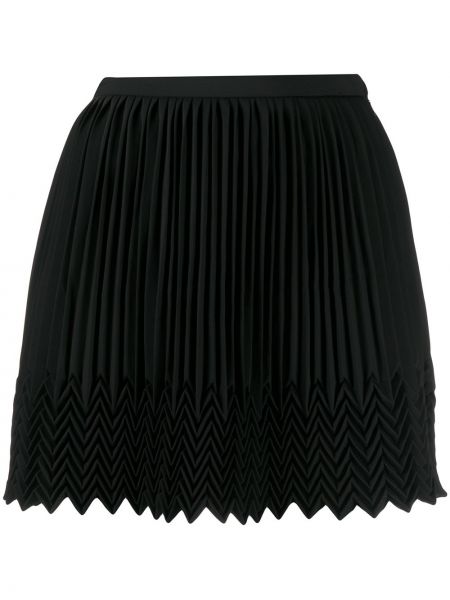 Plisovaná sukně na zip Marco De Vincenzo - černá