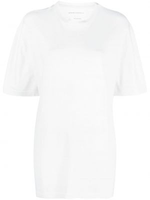 Kaschmir t-shirt aus baumwoll Extreme Cashmere weiß