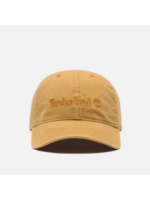 Хлопковая кепка Timberland желтая