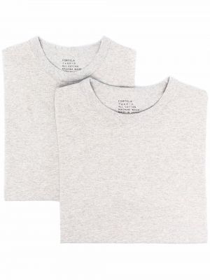 Camiseta de cuello redondo Fortela gris