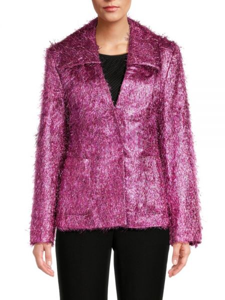 Пиджак с бахромой Lanvin розовый