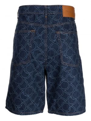 Jeans shorts mit print Trussardi blau