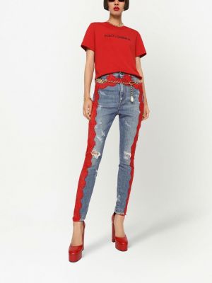 T-shirt à imprimé Dolce & Gabbana rouge