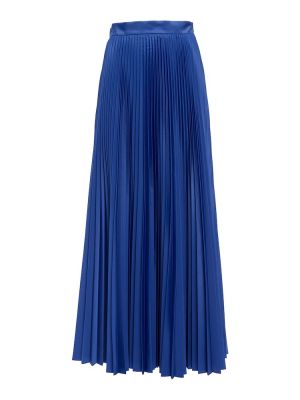 Plisované dlouhá sukně Max Mara modré