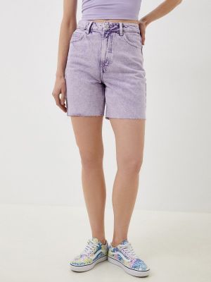 Фиолетовые джинсовые шорты Befree