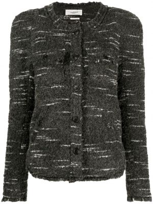 Tweed jacke mit geknöpfter Marant Etoile grau