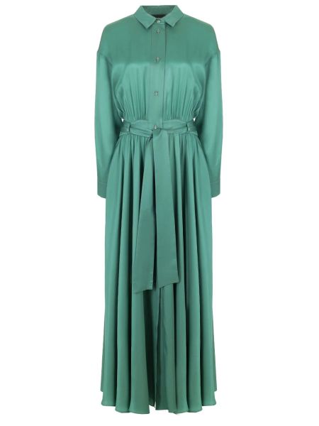 Однотонное платье Lorena Antoniazzi зеленое