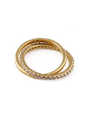 Δαχτυλίδι με διαφανεια Orelia χρυσό