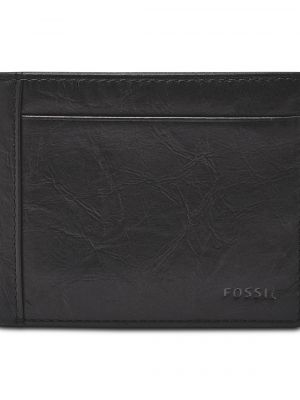 Кожаный кошелек Fossil черный