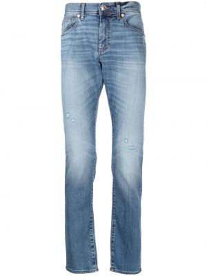 Slank lav midje stretch jeans Armani Exchange blå