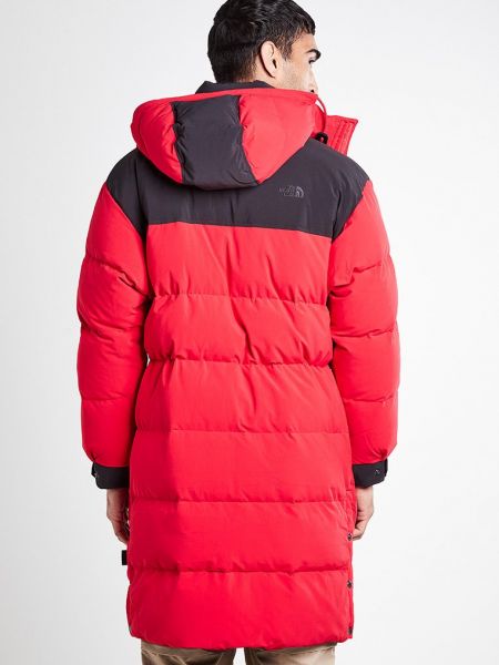 Płaszcz zimowy puchowy The North Face czerwony