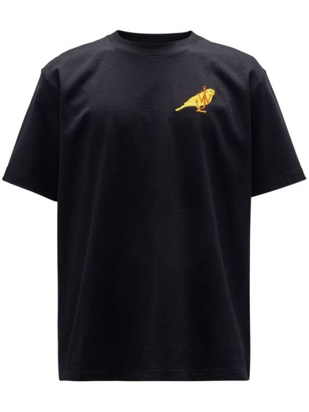 T-shirt mit stickerei Jw Anderson schwarz