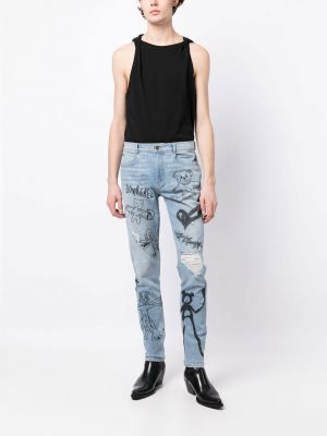 Skinny jeans Domrebel blau