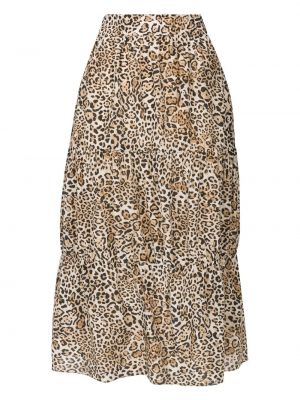 Leopardí sukně s potiskem Adriana Degreas