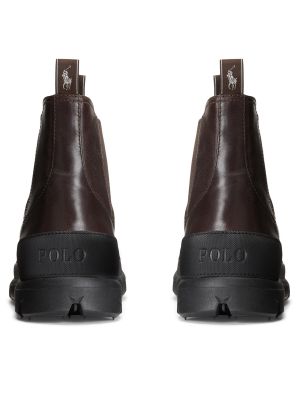Členkové topánky Polo Ralph Lauren hnedá