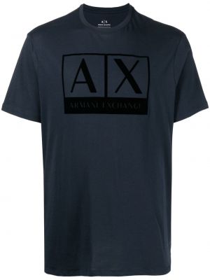 Trykt t-skjorte Armani Exchange blå