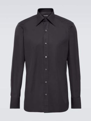 Bavlnená košeľa Tom Ford čierna