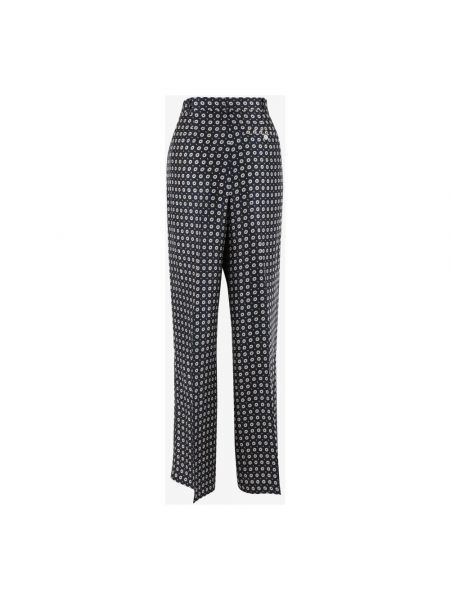 Pantalones de cintura alta de seda con estampado Ralph Lauren
