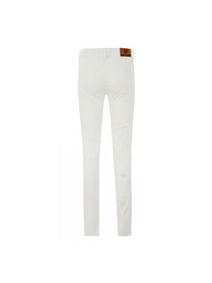 Pantalones de algodón Love Moschino blanco