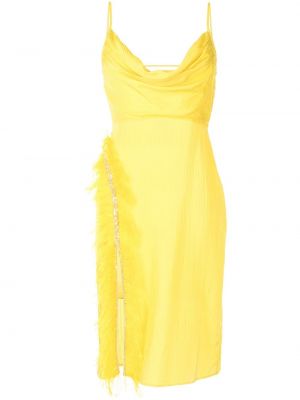 Vestido de cóctel Lisa Von Tang amarillo