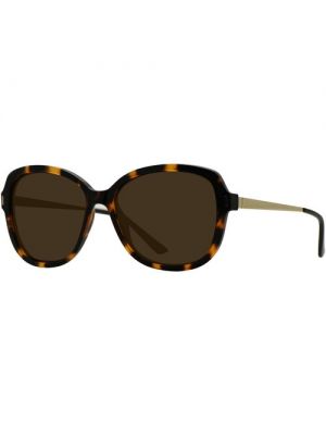 Солнцезащитные очки Forever, овальные, оправа: пластик, для женщин коричневый