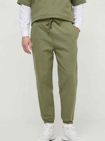 Spodnie sportowe z nadrukiem Polo Ralph Lauren zielone
