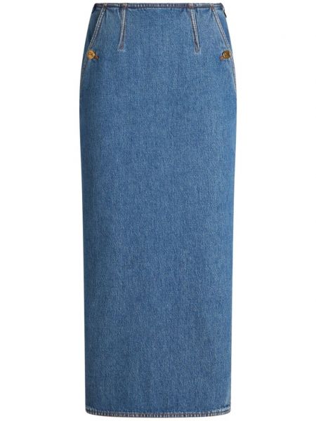 Džínsová sukňa Etro modrá