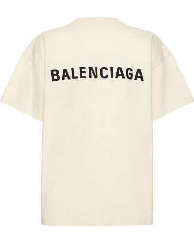 Bavlněné tričko s výšivkou Balenciaga