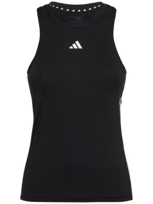 Top cu dungi Adidas Performance negru