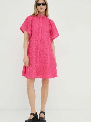 Sukienka mini Bruuns Bazaar różowa