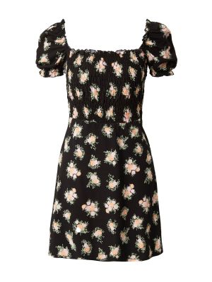 Kvetinové bavlnené priliehavé košeľové šaty Miss Selfridge