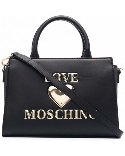 Bolso shopper acolchada Love Moschino negro