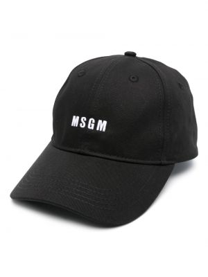 Șapcă cu broderie Msgm negru
