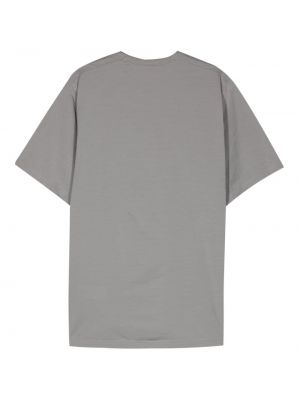 Bavlněné tričko s potiskem Y-3 šedé