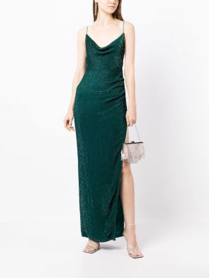 Vakarinė suknelė su blizgučiais Retrofete žalia