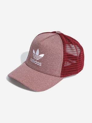 Kapa s printom Adidas Originals crvena