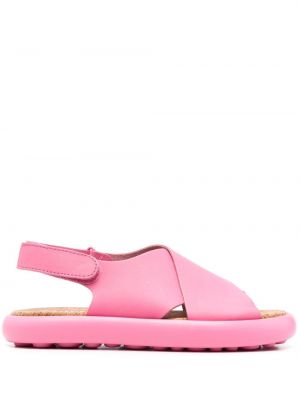 Sandály s otevřenou špičkou Camper růžové