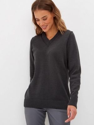 Пуловер сиринга серый
